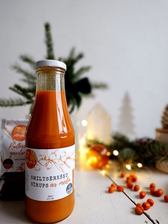 SMILTSĒRKŠĶU SĪRUPS ar medu